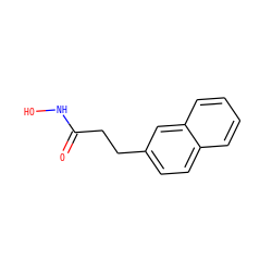 O=C(CCc1ccc2ccccc2c1)NO ZINC000027652107