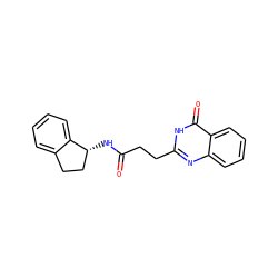 O=C(CCc1nc2ccccc2c(=O)[nH]1)N[C@@H]1CCc2ccccc21 ZINC000032843533