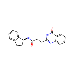 O=C(CCc1nc2ccccc2c(=O)[nH]1)N[C@H]1CCc2ccccc21 ZINC000032843534
