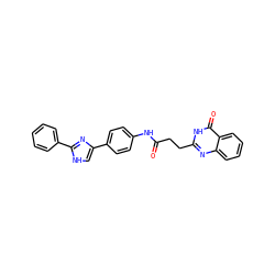 O=C(CCc1nc2ccccc2c(=O)[nH]1)Nc1ccc(-c2c[nH]c(-c3ccccc3)n2)cc1 ZINC000103254105