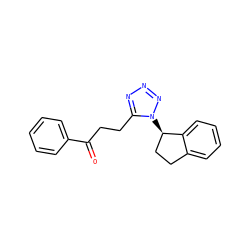 O=C(CCc1nnnn1[C@@H]1CCc2ccccc21)c1ccccc1 ZINC000049051725