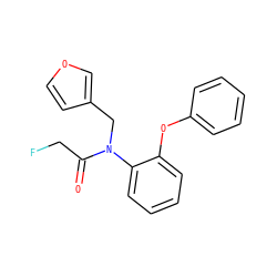 O=C(CF)N(Cc1ccoc1)c1ccccc1Oc1ccccc1 ZINC000084688057