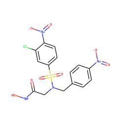 O=C(CN(Cc1ccc([N+](=O)[O-])cc1)S(=O)(=O)c1ccc([N+](=O)[O-])c(Cl)c1)NO ZINC000013808271