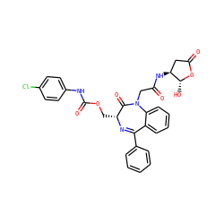 O=C(CN1C(=O)[C@@H](COC(=O)Nc2ccc(Cl)cc2)N=C(c2ccccc2)c2ccccc21)N[C@H]1CC(=O)O[C@@H]1O ZINC000038156642