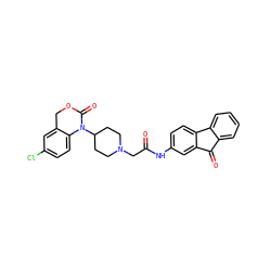 O=C(CN1CCC(N2C(=O)OCc3cc(Cl)ccc32)CC1)Nc1ccc2c(c1)C(=O)c1ccccc1-2 ZINC000013612751