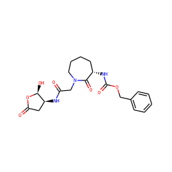 O=C(CN1CCCC[C@H](NC(=O)OCc2ccccc2)C1=O)N[C@H]1CC(=O)O[C@H]1O ZINC000026665198