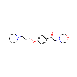 O=C(CN1CCOCC1)c1ccc(OCCCN2CCCCC2)cc1 ZINC000073198168