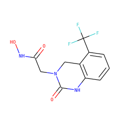 O=C(CN1Cc2c(cccc2C(F)(F)F)NC1=O)NO ZINC000013530597