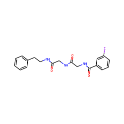 O=C(CNC(=O)CNC(=O)c1cccc(I)c1)NCCc1ccccc1 ZINC000028525626