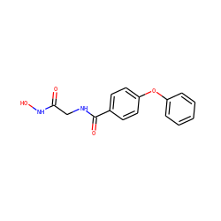 O=C(CNC(=O)c1ccc(Oc2ccccc2)cc1)NO ZINC000028527604