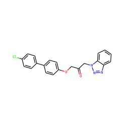 O=C(COc1ccc(-c2ccc(Cl)cc2)cc1)Cn1nnc2ccccc21 ZINC001772608167