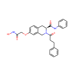 O=C(COc1ccc2c(c1)CN(C(=O)CCc1ccccc1)[C@H](C(=O)Nc1ccccc1)C2)NO ZINC000072172325