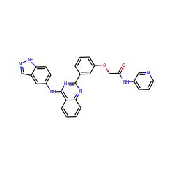 O=C(COc1cccc(-c2nc(Nc3ccc4[nH]ncc4c3)c3ccccc3n2)c1)Nc1cccnc1 ZINC000035936307
