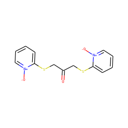 O=C(CSc1cccc[n+]1[O-])CSc1cccc[n+]1[O-] ZINC000003110975