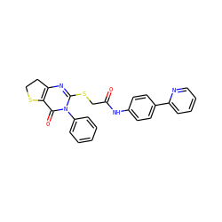 O=C(CSc1nc2c(c(=O)n1-c1ccccc1)SCC2)Nc1ccc(-c2ccccn2)cc1 ZINC000095582404