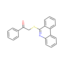 O=C(CSc1nc2ccccc2c2ccccc12)c1ccccc1 ZINC000001653697