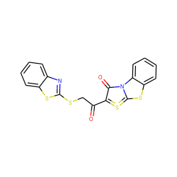 O=C(CSc1nc2ccccc2s1)C1=S=C2Sc3ccccc3N2C1=O ZINC000377567273