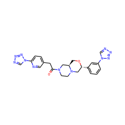 O=C(Cc1ccc(-n2cnnn2)nc1)N1CCN2C[C@@H](c3cccc(-n4cnnn4)c3)OC[C@@H]2C1 ZINC000206924883