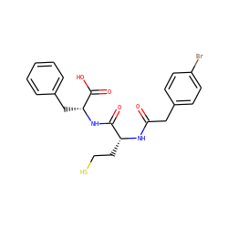 O=C(Cc1ccc(Br)cc1)N[C@H](CCS)C(=O)N[C@H](Cc1ccccc1)C(=O)O ZINC000036185332