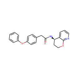 O=C(Cc1ccc(Oc2ccccc2)cc1)N[C@@H]1CCOc2ncccc21 ZINC000146636545