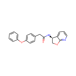 O=C(Cc1ccc(Oc2ccccc2)cc1)N[C@@H]1COc2ncccc21 ZINC000146486447