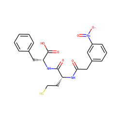 O=C(Cc1cccc([N+](=O)[O-])c1)N[C@H](CCS)C(=O)N[C@H](Cc1ccccc1)C(=O)O ZINC000036185304