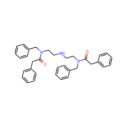 O=C(Cc1ccccc1)N(CCNCCN(Cc1ccccc1)C(=O)Cc1ccccc1)Cc1ccccc1 ZINC000045496563