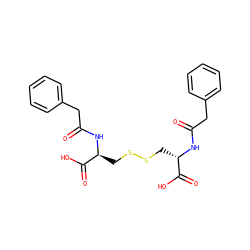 O=C(Cc1ccccc1)N[C@@H](CSSC[C@H](NC(=O)Cc1ccccc1)C(=O)O)C(=O)O ZINC000004403923