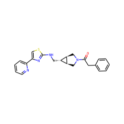 O=C(Cc1ccccc1)N1C[C@H]2[C@H](CNc3nc(-c4ccccn4)cs3)[C@H]2C1 ZINC000101637763