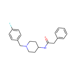 O=C(Cc1ccccc1)NC1CCN(Cc2ccc(F)cc2)CC1 ZINC000013470610