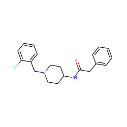 O=C(Cc1ccccc1)NC1CCN(Cc2ccccc2F)CC1 ZINC000013470607