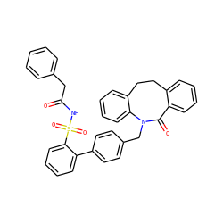 O=C(Cc1ccccc1)NS(=O)(=O)c1ccccc1-c1ccc(CN2C(=O)c3ccccc3CCc3ccccc32)cc1 ZINC000026644942