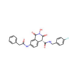 O=C(Cc1ccccc1)Nc1ccc2c(c1)C(=O)N(O)C(=O)[C@@H]2C(=O)NCc1ccc(F)cc1 ZINC000169349198
