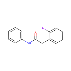 O=C(Cc1ccccc1I)Nc1ccccc1 ZINC000007991691