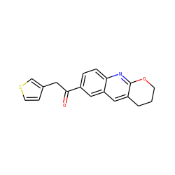 O=C(Cc1ccsc1)c1ccc2nc3c(cc2c1)CCCO3 ZINC000013613159