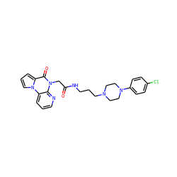 O=C(Cn1c(=O)c2cccn2c2cccnc21)NCCCN1CCN(c2ccc(Cl)cc2)CC1 ZINC000066136236