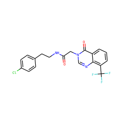 O=C(Cn1cnc2c(C(F)(F)F)cccc2c1=O)NCCc1ccc(Cl)cc1 ZINC000653733788