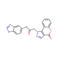 O=C(Cn1ncc2c(=O)oc3ccccc3c21)Nc1ccc2[nH]cnc2c1 ZINC000299822909