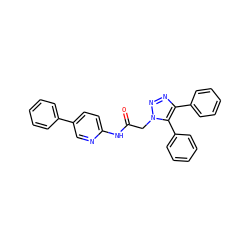 O=C(Cn1nnc(-c2ccccc2)c1-c1ccccc1)Nc1ccc(-c2ccccc2)cn1 ZINC001772600439