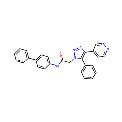 O=C(Cn1nnc(-c2ccncc2)c1-c1ccccc1)Nc1ccc(-c2ccccc2)cc1 ZINC001772572924