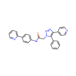 O=C(Cn1nnc(-c2ccncc2)c1-c1ccccc1)Nc1ccc(-c2ccccn2)cc1 ZINC001772592497