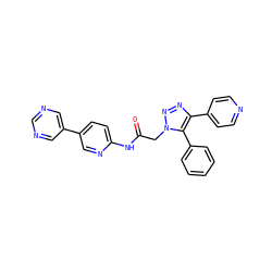 O=C(Cn1nnc(-c2ccncc2)c1-c1ccccc1)Nc1ccc(-c2cncnc2)cn1 ZINC001772644032