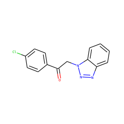 O=C(Cn1nnc2ccccc21)c1ccc(Cl)cc1 ZINC000000041139