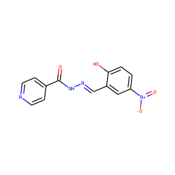 O=C(N/N=C/c1cc([N+](=O)[O-])ccc1O)c1ccncc1 ZINC000000061571