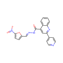 O=C(N/N=C/c1ccc([N+](=O)[O-])o1)c1cc(-c2ccncc2)nc2ccccc12 ZINC000000655286