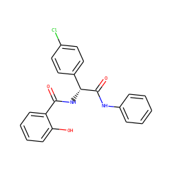 O=C(N[C@@H](C(=O)Nc1ccccc1)c1ccc(Cl)cc1)c1ccccc1O ZINC000071335188