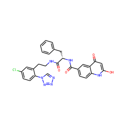 O=C(N[C@@H](Cc1ccccc1)C(=O)NCCc1cc(Cl)ccc1-n1cnnn1)c1ccc2[nH]c(O)cc(=O)c2c1 ZINC000043201618