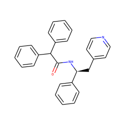 O=C(N[C@@H](Cc1ccncc1)c1ccccc1)C(c1ccccc1)c1ccccc1 ZINC000013741252