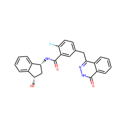 O=C(N[C@@H]1C[C@H](O)c2ccccc21)c1cc(Cc2n[nH]c(=O)c3ccccc23)ccc1F ZINC000095583664
