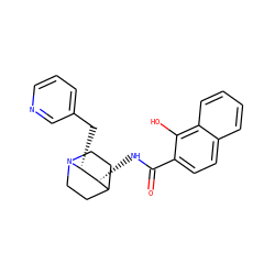 O=C(N[C@@H]1C2CCN(CC2)[C@@H]1Cc1cccnc1)c1ccc2ccccc2c1O ZINC000028521774